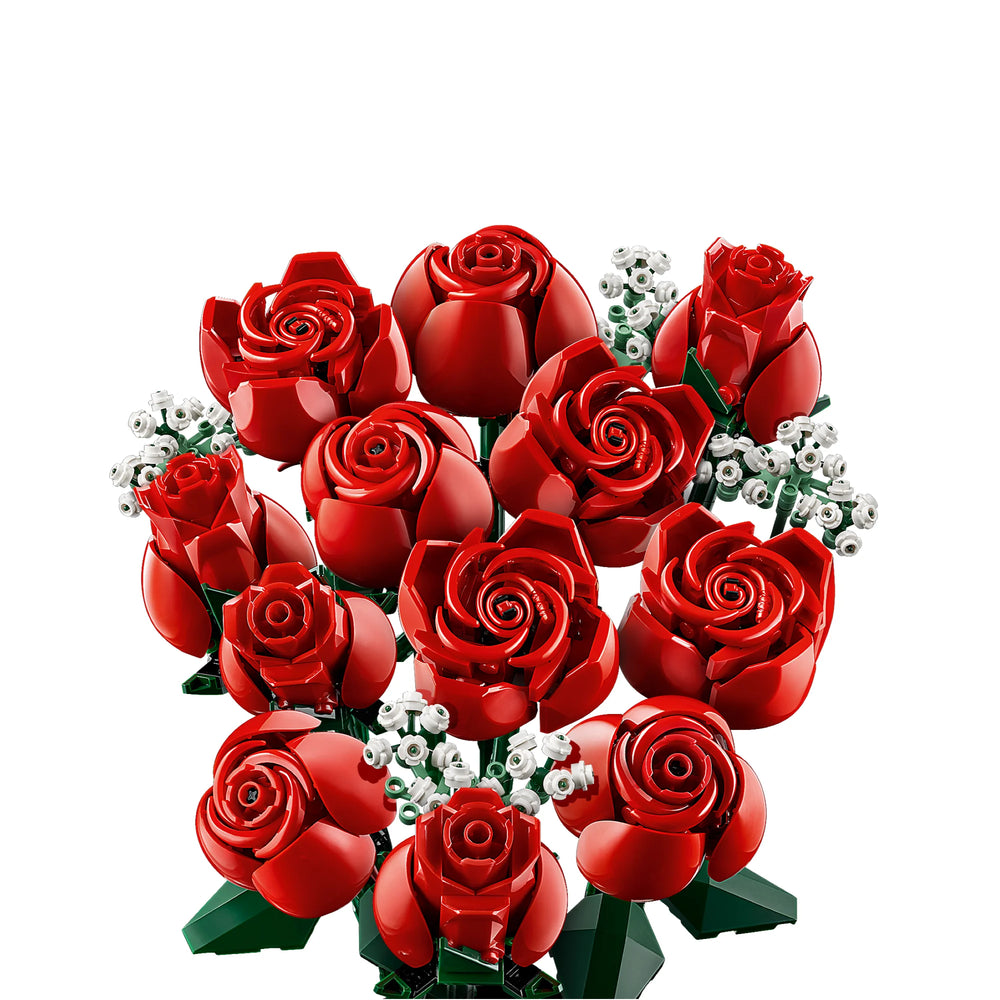 LEGO Icons 10328: Build your own rose bouquet! Lifelike flowers, customizable arrangement. Ideal home decor piece for flower lovers and LEGO enthusiasts.