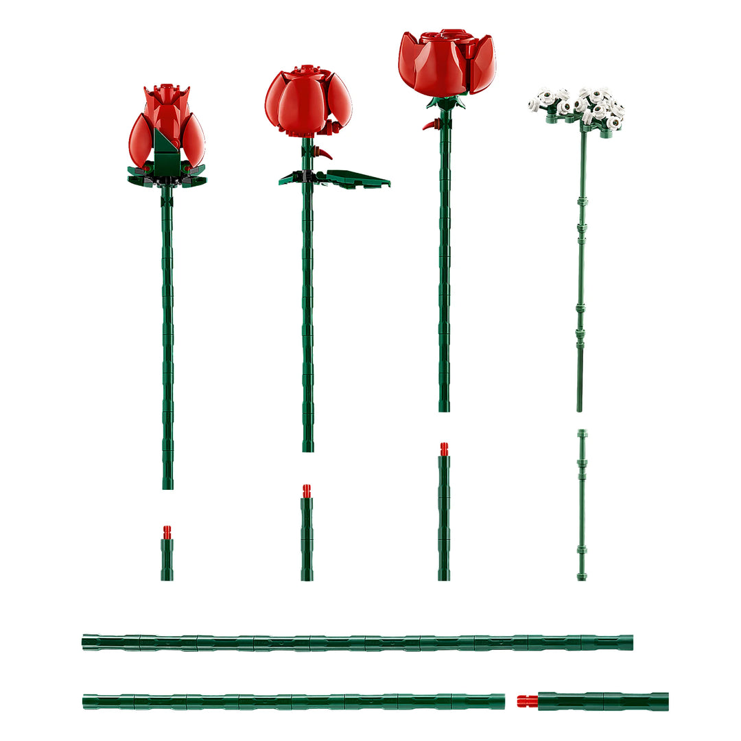 LEGO 10328 brings botanical beauty home! Build long-stem roses, arrange your bouquet. Zero-maintenance flowers for adult LEGO fans and home decorators.