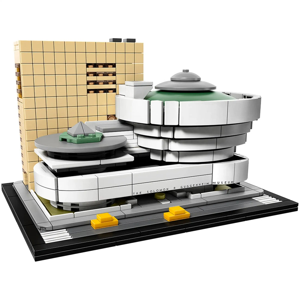 Build Frank Lloyd Wright's masterpiece! LEGO 21035 Guggenheim Museum set captures iconic spiral design. Ideal gift for architecture enthusiasts.