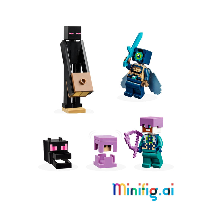 Build your own Minecraft End with LEGO 21264! Features Ender Dragon, End Ship, and 5 characters. 657 pieces of creative play for ages 8+.