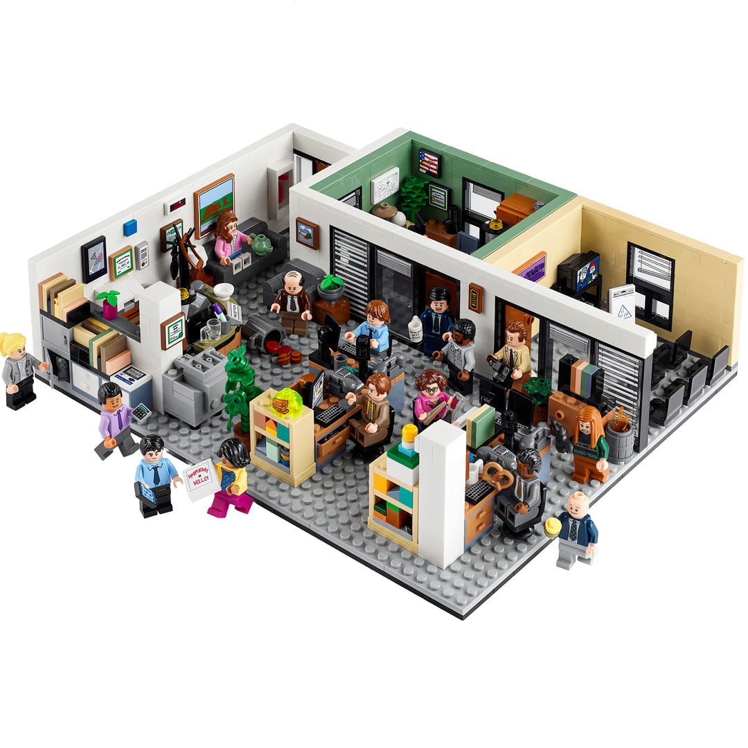 LEGO The Office (21336): Dunder Mifflin replica. 15 character minifigures. 1,164 pieces. Iconic show moments. Adult 18+ set. Perfect fan collectible.