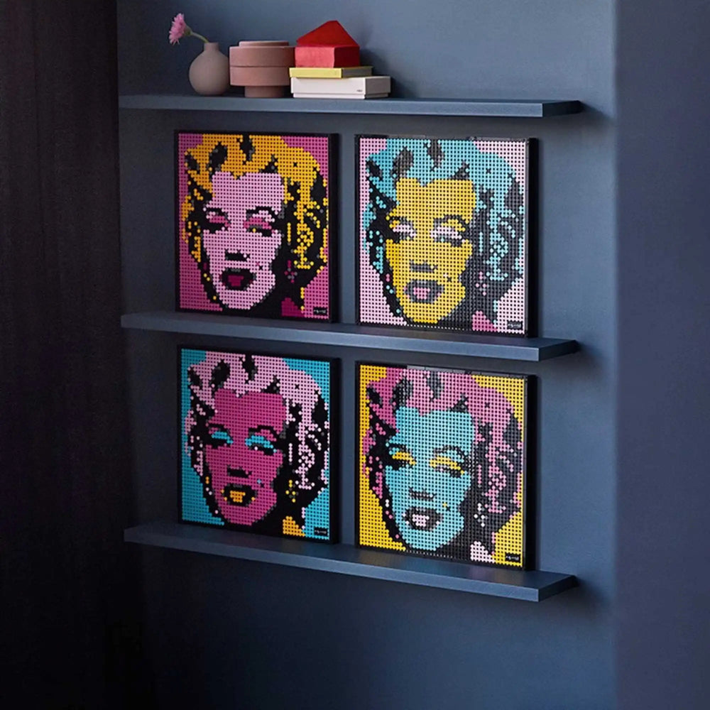 LEGO Art 31197: Recreate Warhol's masterpiece! Buildable Marilyn Monroe mosaic, 3,332 pieces. Ideal gift for adult collectors and pop art fans.