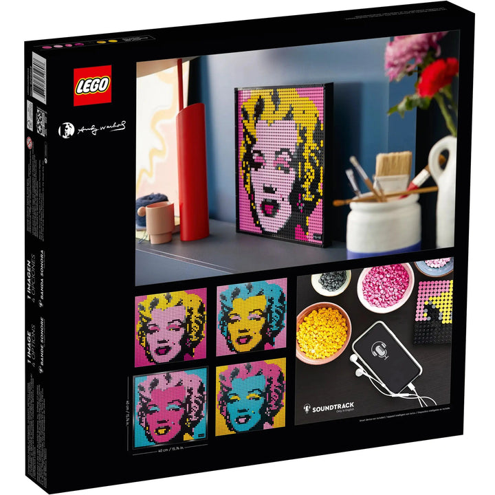LEGO 31197 brings pop art home! Build Andy Warhol's Marilyn Monroe, customize colors. Collectible art set for adults, stunning home decor piece.