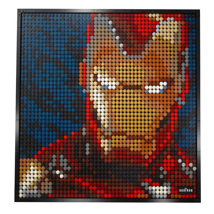 Craft your own Avengers gallery with LEGO 31199! Build Iron Man portraits, listen to exclusive Marvel soundtrack. Ultimate fan experience.