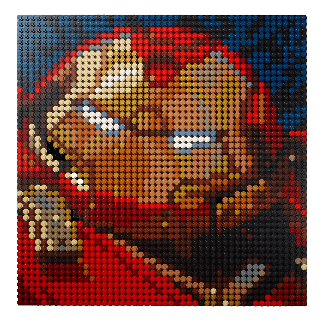 LEGO 31199 showcases Tony Stark's genius! Build Iron Man suit portraits, customize display. Collector's item for adult Marvel fans.