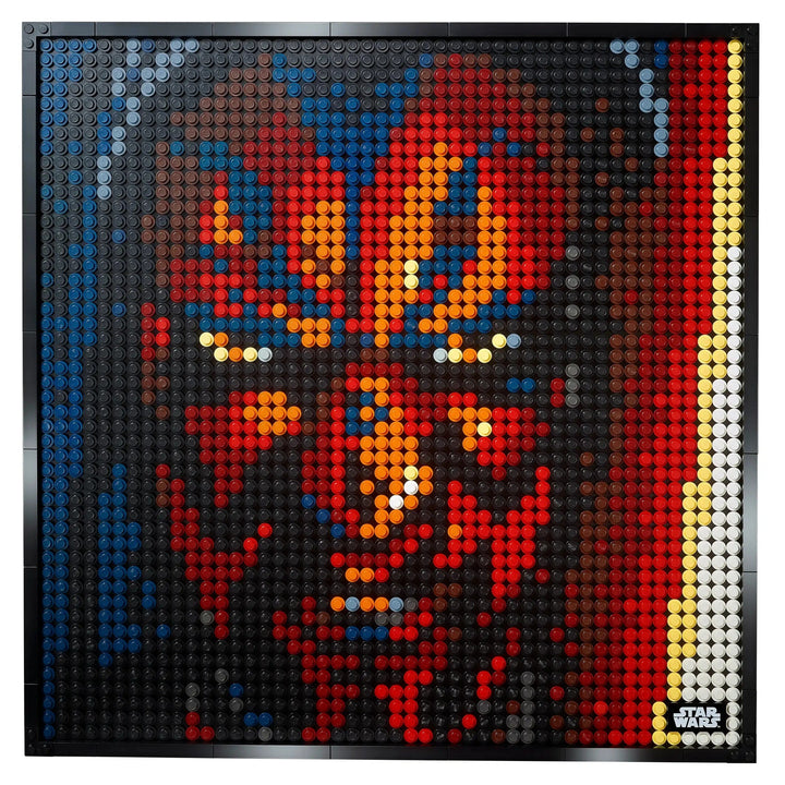 Craft your own Star Wars gallery with LEGO 31200! Choose from 3 Sith portraits or combine sets for ultimate Darth Vader piece. Adult LEGO art at its finest.