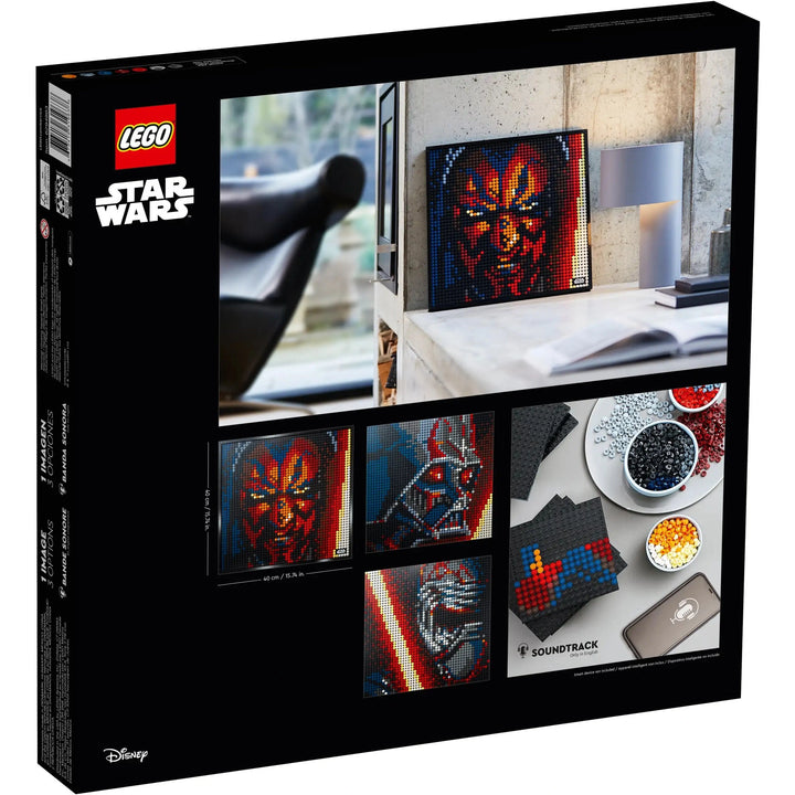 Experience the Force with LEGO 31200! Build Sith Lord portraits, listen to Star Wars soundtrack. Collectible art set for adult fans and creators.