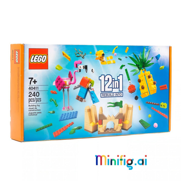 Unleash imagination with LEGO 40411! 12 mini models in one set. Sandcastle, parrot & more for endless play. Ages 7+. #LEGOBuild #CreativeSet