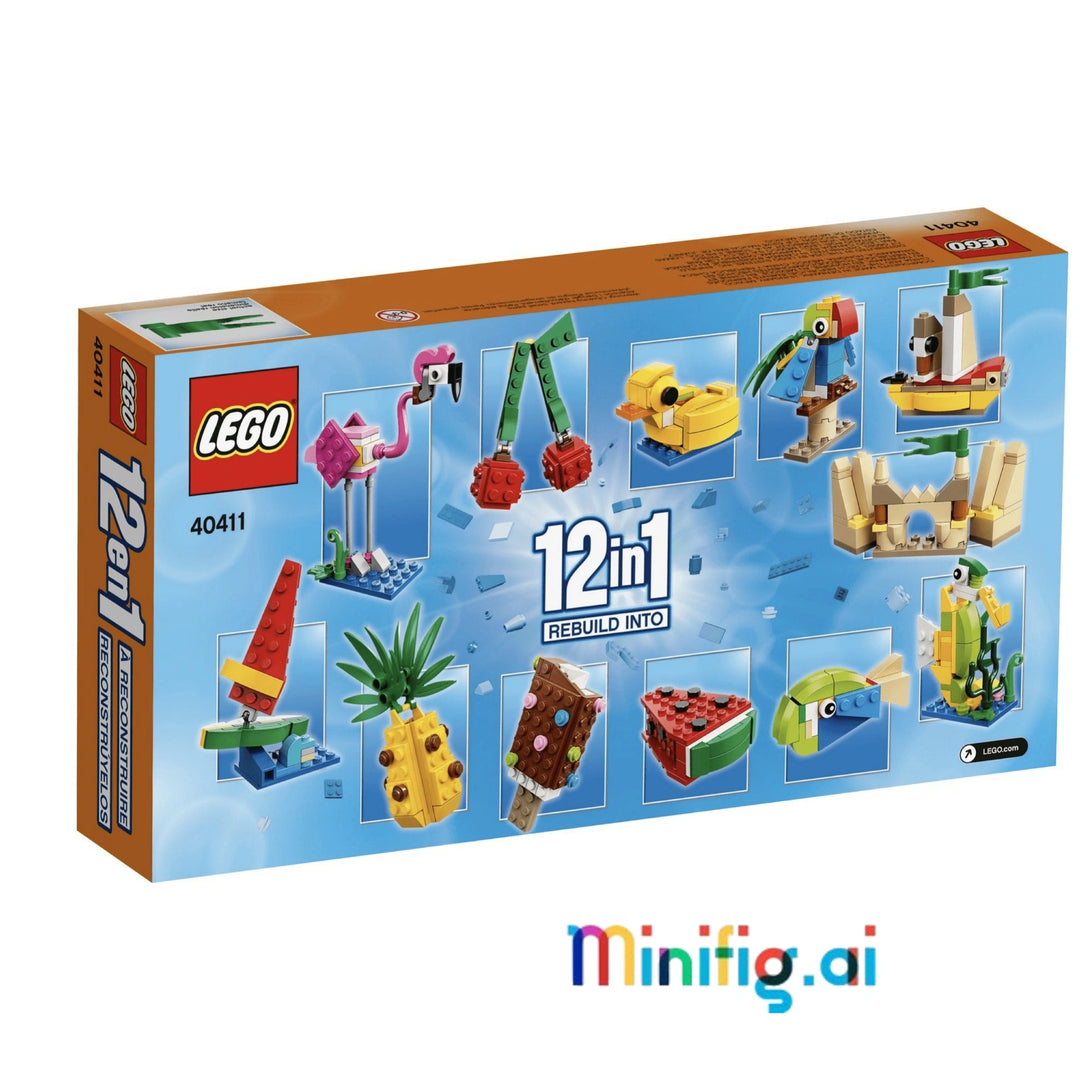 Dive into creativity with LEGO 40411! 12-in-1 set with beach-themed builds. Endless play options for LEGO fans ages 7+. #LEGOBeach #CreativePlay