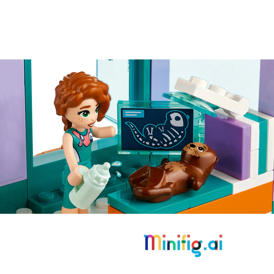 LEGO 41736 Friends Set: Build Sea Rescue Center & water scooter. 3 mini-dolls, 4 sea animals. Perfect for 7+ animal lovers. #LEGOFriends #VetPlay