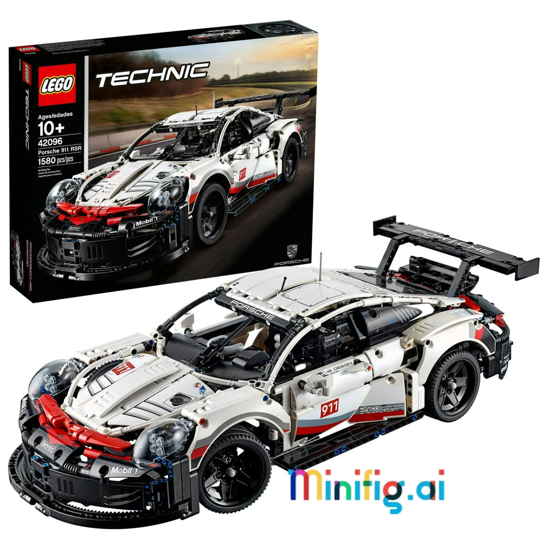 Experience the thrill of LEGO Technic 42096 Porsche 911 RSR! 1,580 pieces, working differential, and moving pistons. Perfect for racing fans and builders 10+.