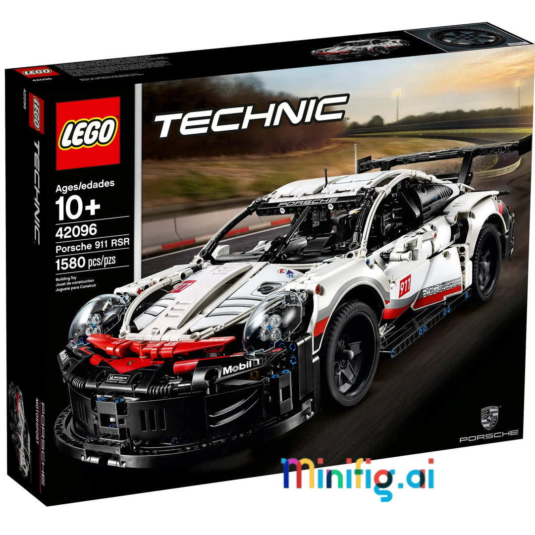 Build, display, race! LEGO 42096 Porsche 911 RSR captures the spirit of endurance racing. 1,580 pieces of pure engineering excellence. Ages 10 and up