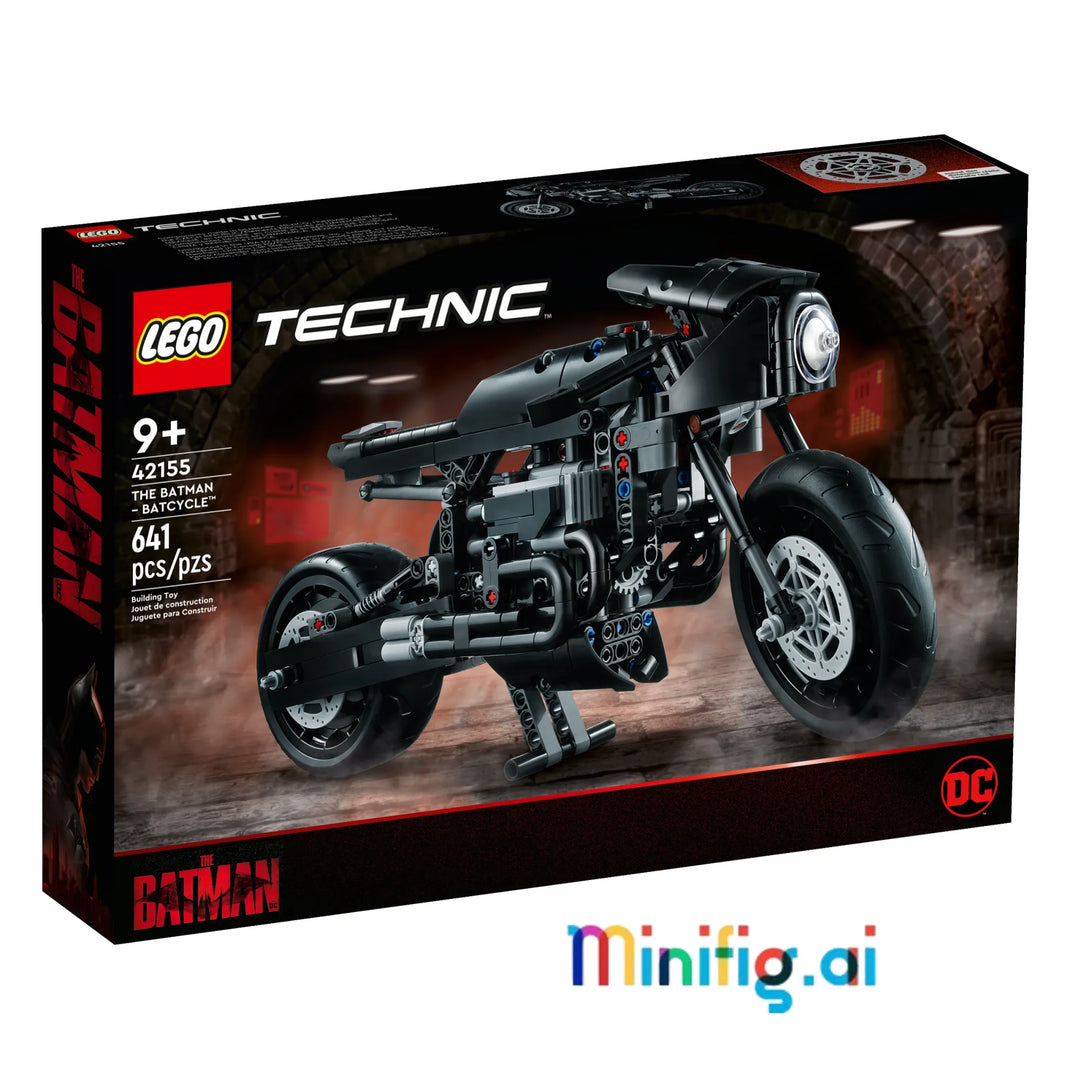 Experience Batman's world with LEGO Technic 42155! Build the iconic Batcycle with working parts and sleek design. Perfect for collectors aged 9+.