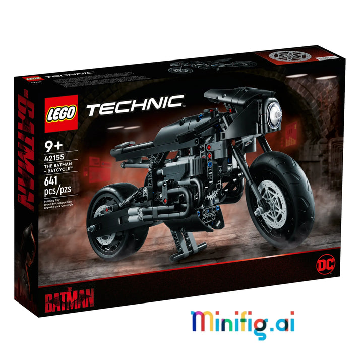 Experience Batman's world with LEGO Technic 42155! Build the iconic Batcycle with working parts and sleek design. Perfect for collectors aged 9+.