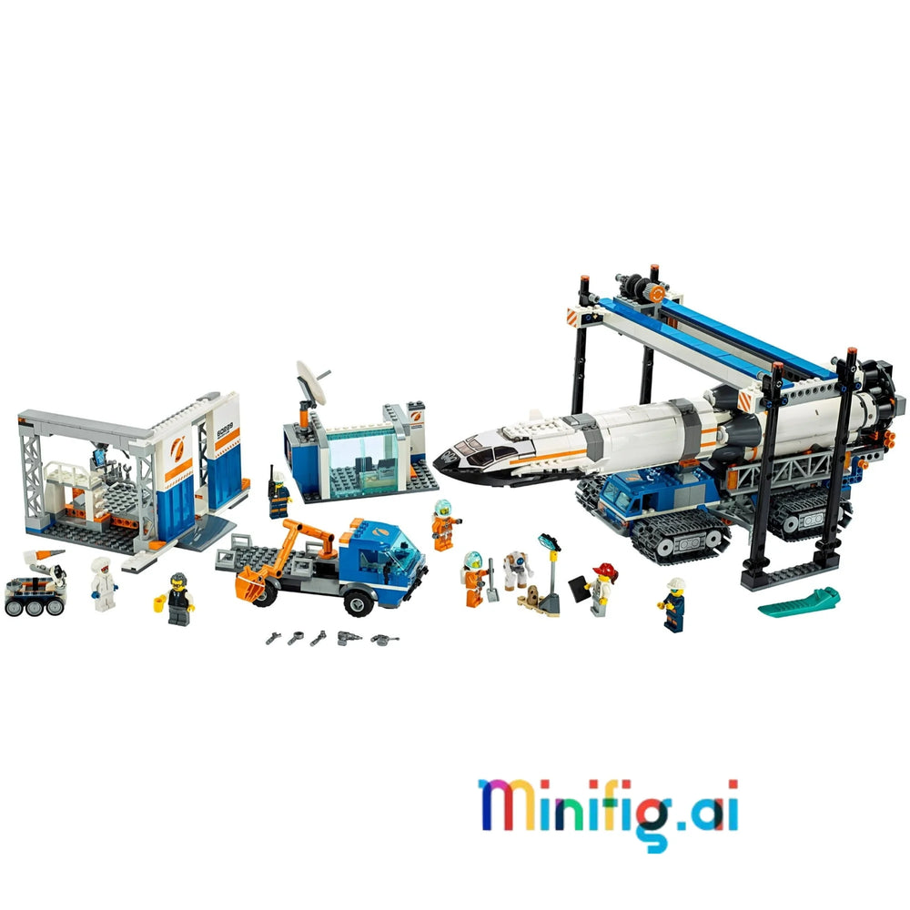 Explore space with LEGO 60229! Assemble & launch rocket, drive rover & conduct experiments. Includes 7 minifigures & robot. Ages 7+. #LEGOCity #SpaceExploration
