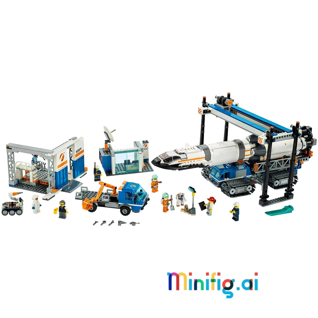 Explore space with LEGO 60229! Assemble & launch rocket, drive rover & conduct experiments. Includes 7 minifigures & robot. Ages 7+. #LEGOCity #SpaceExploration