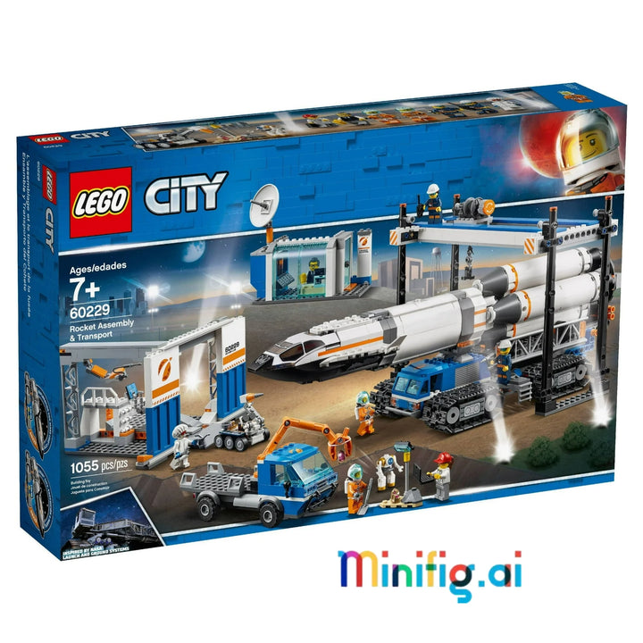 LEGO Space Rocket 60229: NASA-inspired set with tilting launchpad & movable parts. Includes 7 minifigures for endless role-play. #LEGORolePlay #CitySpace