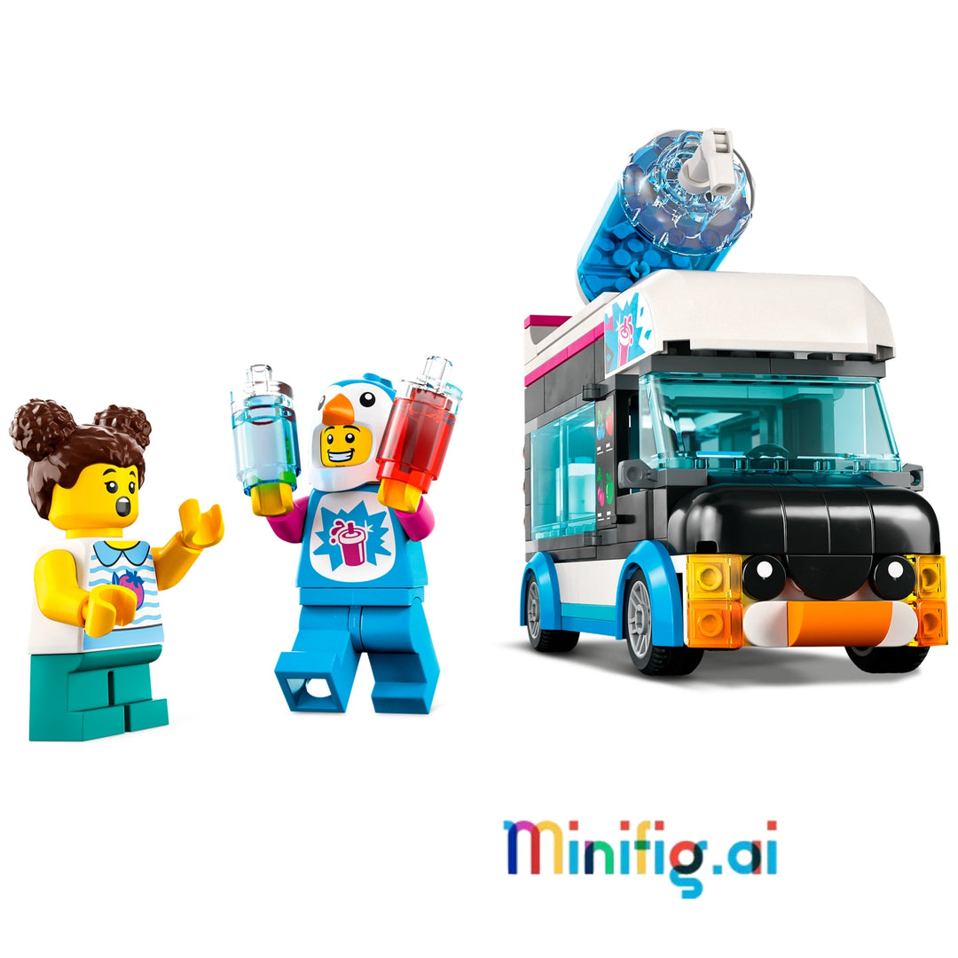 Cool down with LEGO City 60384! Build penguin slushy van, use 4 machines & serve customers. Fun summer playset for kids 5+. #LEGOSummer #CityVehicles