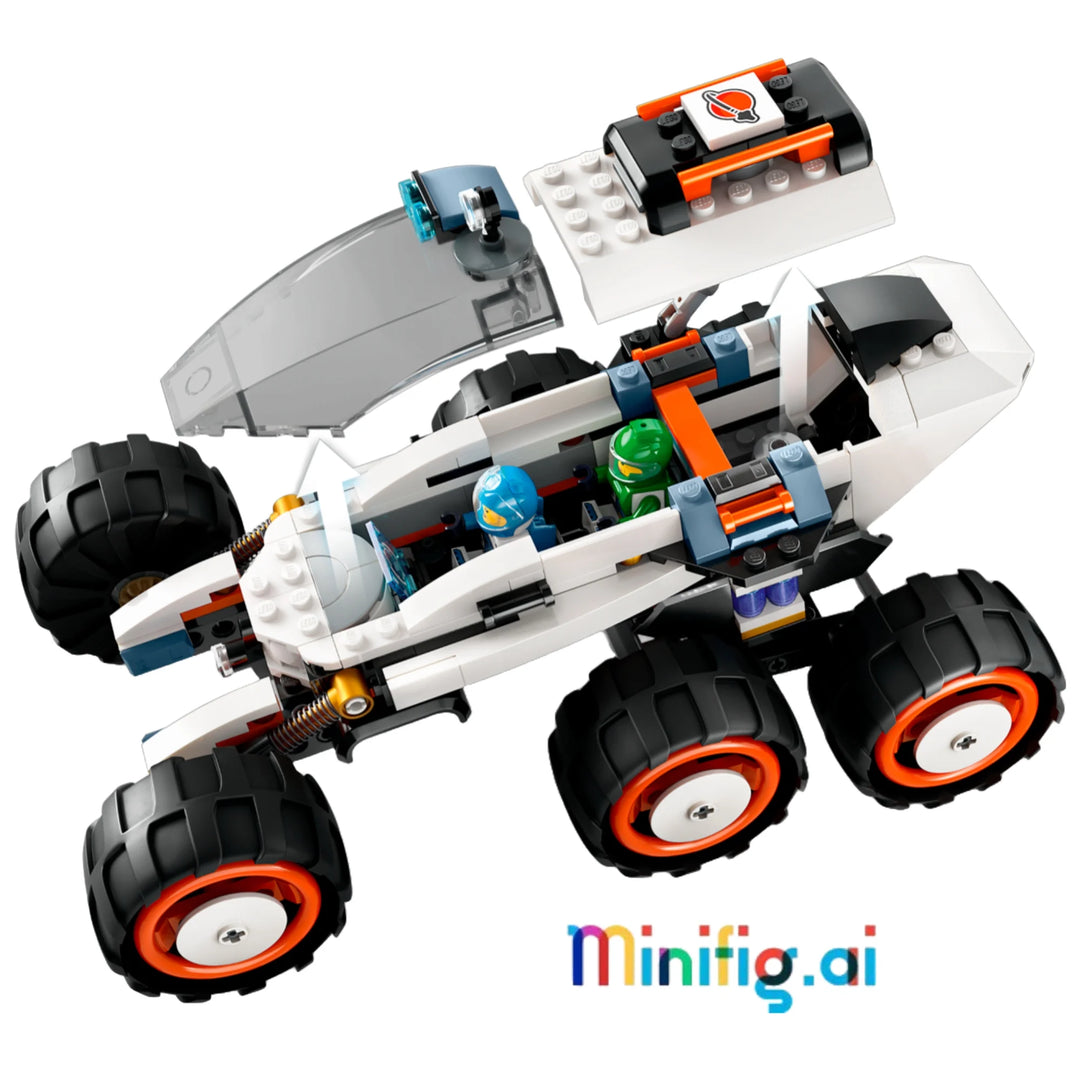 LEGO Space Explorer Rover 60431: Traverse alien terrain with 6-wheel suspension. Includes minifigures & robot helper. Ages 6+. #LEGOVehicles #SpacePlay