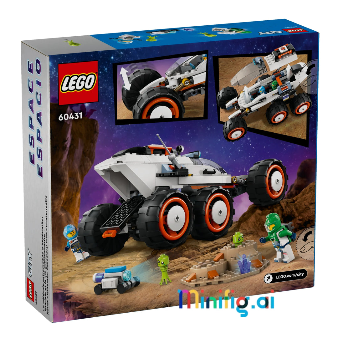 LEGO City 60431: Realistic space exploration set. Features rover cockpit, alien life forms & robot assistant. Perfect for role-play. #LEGORolePlay #CitySpace