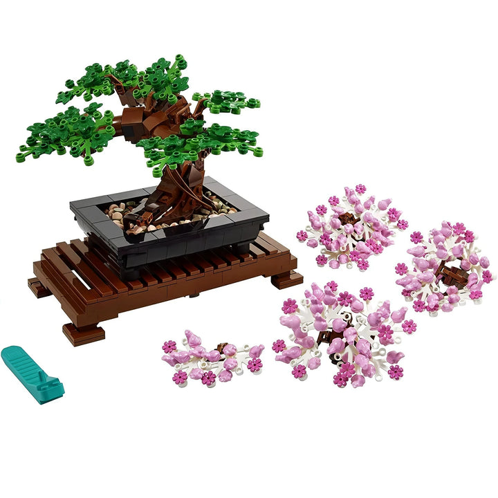 LEGO Icons Bonsai Tree 10281 DIY Plant Model with Cherry Blossom