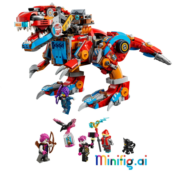 Build & transform with LEGO 71484! Cooper's Robot Dinosaur C-Rex, 4 DREAMZzz minifigures. Prehistoric robot fun for kids 9+. #LEGODREAMZzz #CreativeToys