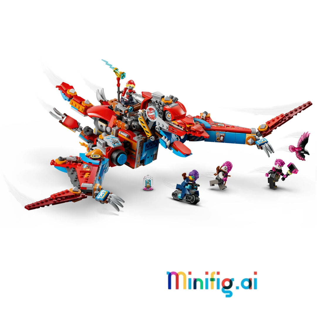 LEGO DREAMZzz 71484: 2-in-1 robot dinosaur adventure! Poseable T-Rex & Pterodactyl forms. Perfect gift for young inventors 9+. #LEGOGift #DinoRobot