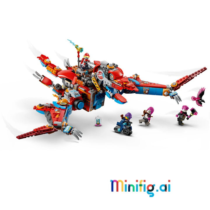 LEGO DREAMZzz 71484: 2-in-1 robot dinosaur adventure! Poseable T-Rex & Pterodactyl forms. Perfect gift for young inventors 9+. #LEGOGift #DinoRobot