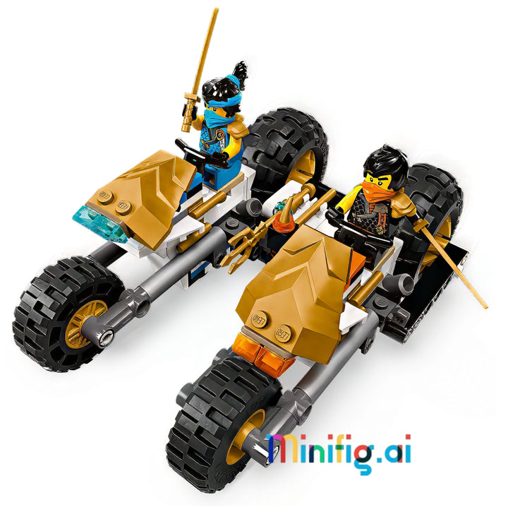 LEGO 71820 Ninja Team Set: 4-in-1 vehicle adventure! 576 pieces, 6 heroes vs. Wolf Mask warriors. Ages 9+. #LEGONinjago #ActionToys