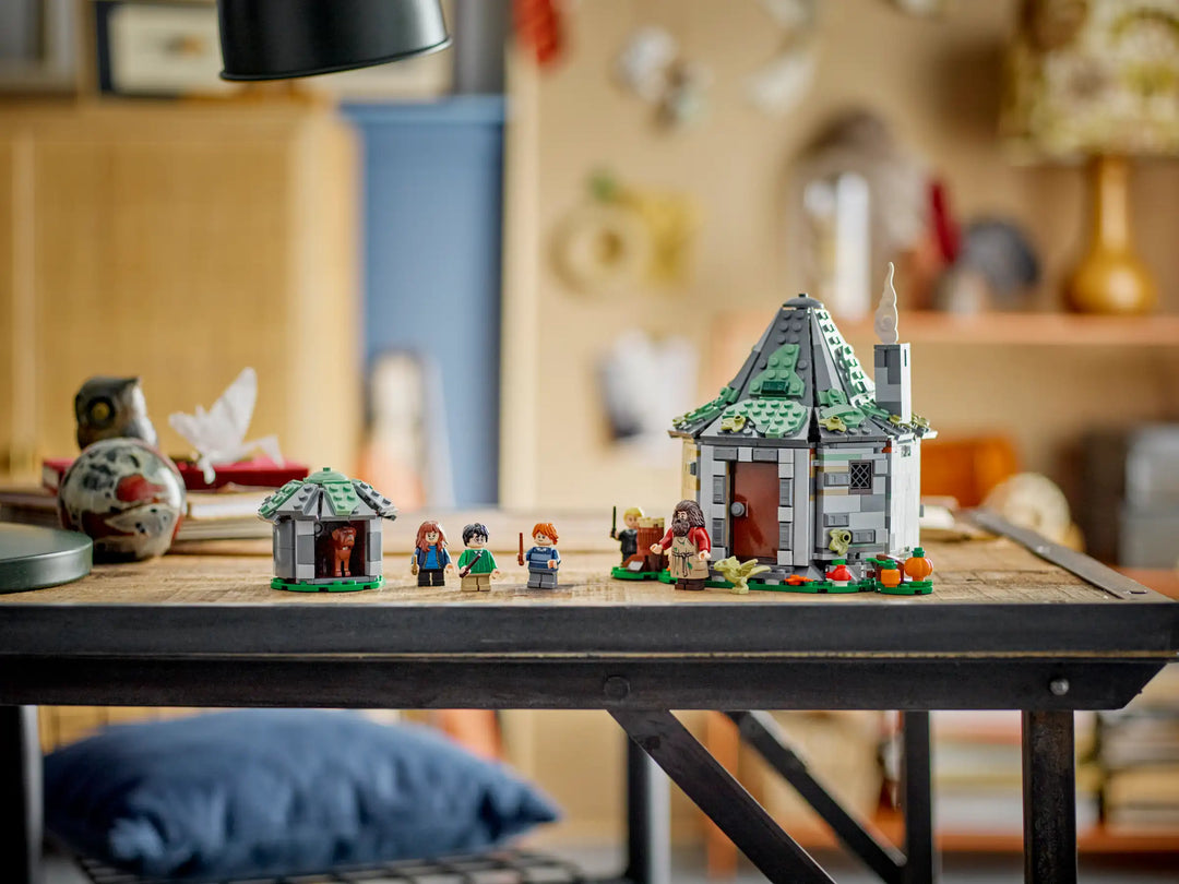 LEGO 76428 brings Hagrid's Hut to life! Highly detailed Harry Potter set with 7 minifigures, dragon egg, and hidden features. Wizarding wonder awaits!