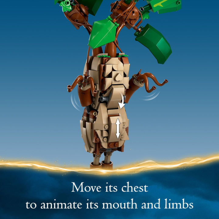 Create Hogwarts magic with LEGO 76433 Mandrake! Interactive plant toy, buildable pot, and nameplate. Perfect gift for Harry Potter enthusiasts.
