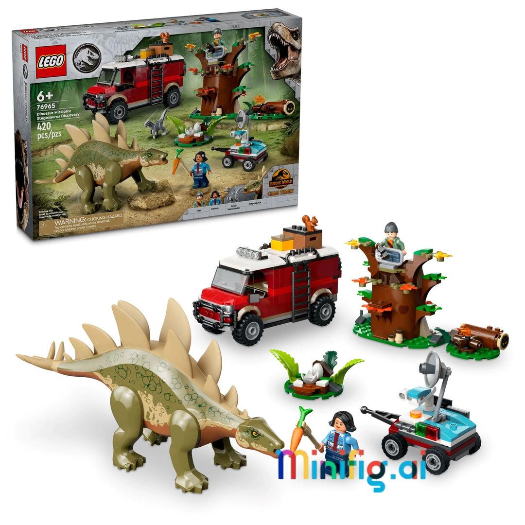 Discover LEGO Jurassic World 76965: Stegosaurus adventure! Build, play, and explore with dinosaurs, off-road vehicle, and minifigures. Perfect for ages 6+.