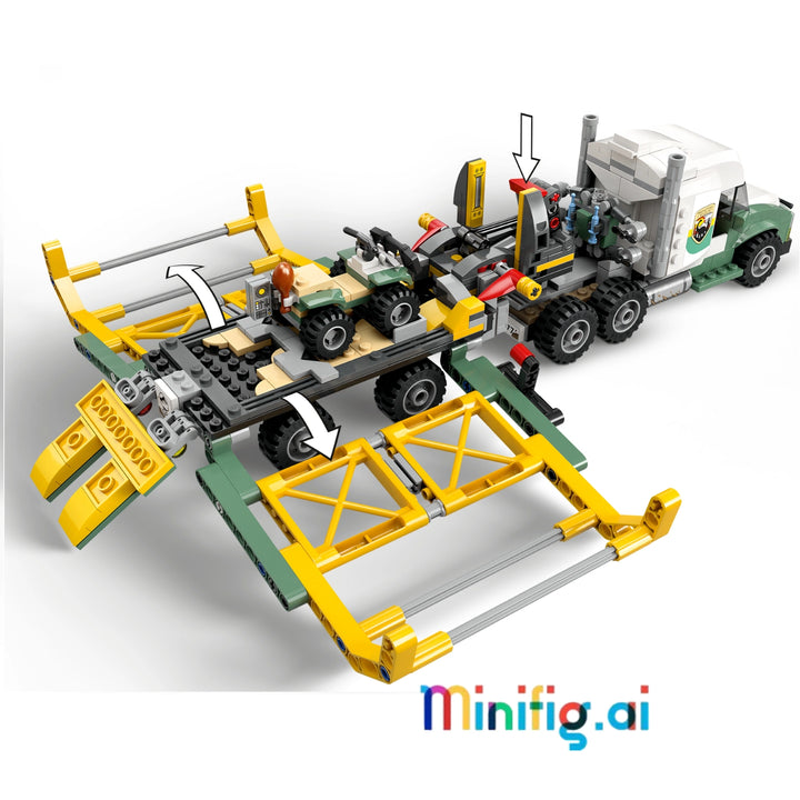 Capture Allosaurus with LEGO 76966! Jurassic World truck, cage trailer, 4 minifigs. Thrilling dino missions for ages 8+. #LEGOAdventure #JurassicToys