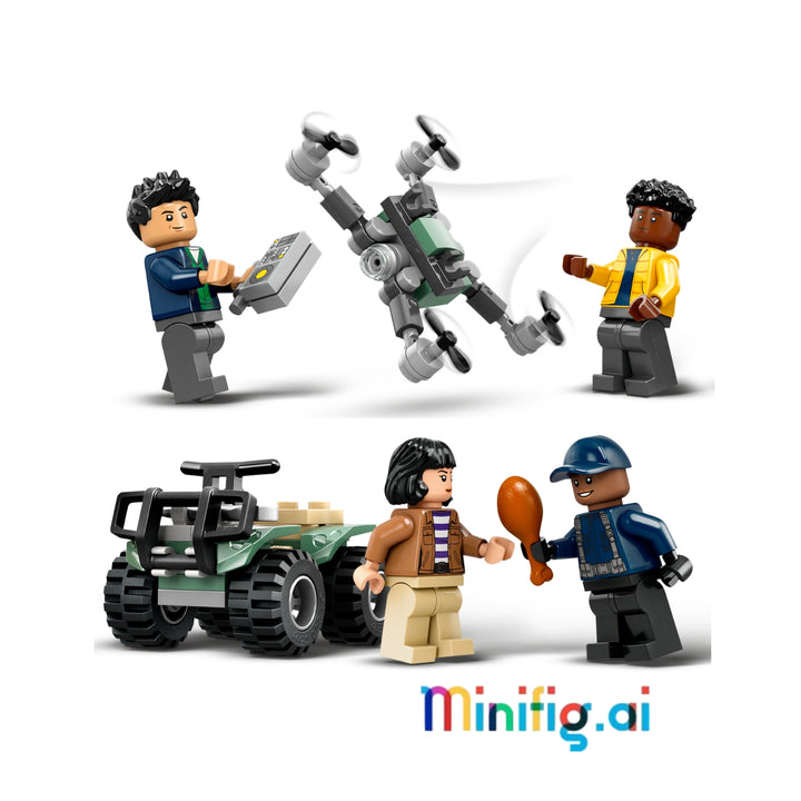 LEGO 76966 Dino Transport: Build truck, cage & drone. Allosaurus figure, 4 minifigs. Jurassic World action for 8+. #LEGOJurassic #DinosaurToy