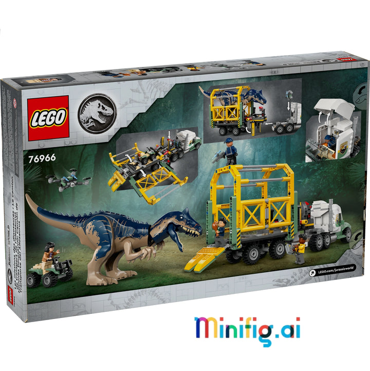 Unleash prehistoric chaos! LEGO 76966 with Allosaurus, truck & 4 minifigs. Jurassic World excitement for young builders 8+. #LEGOBuild #DinoEscape