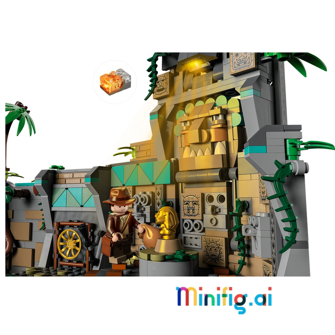 Recreate Raiders of the Lost Ark with LEGO 77015! Temple of the Golden Idol set includes traps, 4 minifigures, and movie-accurate details. Adult collectors' dream.