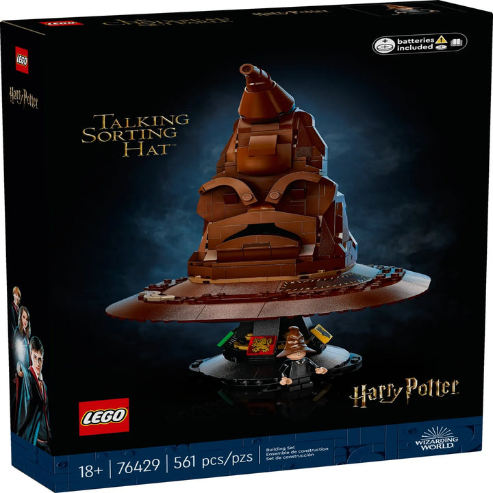 Bring the Sorting Ceremony home with LEGO 76429! Buildable Sorting Hat, sound brick, and Harry Potter minifigure. Magical addition to any Potter collection.