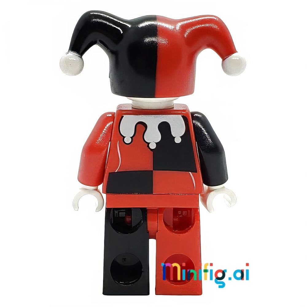 LEGO DC Super Heroes Harley Quinn Minifigure from sets 6857 & 71229, bricklink sh0024, Rear View, B006Y0DNUE
