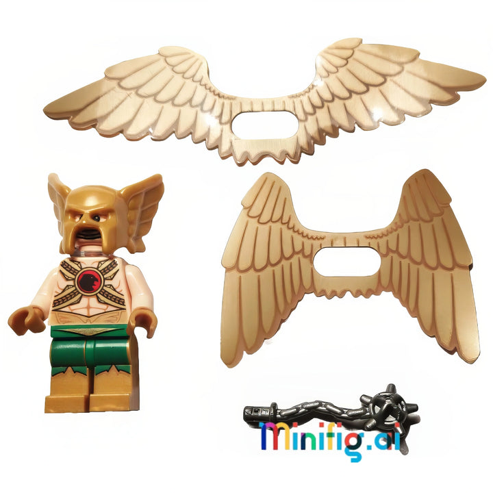 LEGO DC Super Heroes Hawkman Minifigure from set 76028, bricklink sh0154, Front View, B01L36INSU