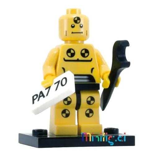 LEGO Demolition Dummy Collectible Minifigure Series 1 From Set 8683, Front View, col01-8, B003M6G5D0
