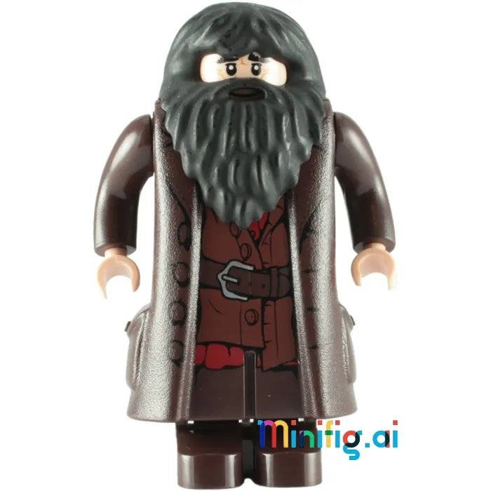 LEGO Harry Potter Hagrid Minifigure From Sets 4738 & 4865 & 10217, Front View, hp111, B0045MGPHG