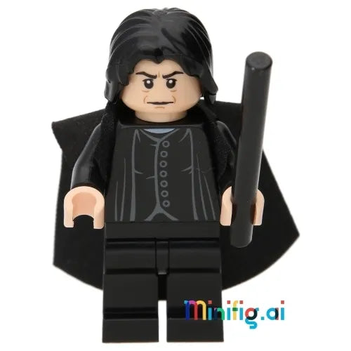 LEGO Harry Potter Professor Severus Snape Minifigure From Set 4842, Front View, hp100, B014680A06