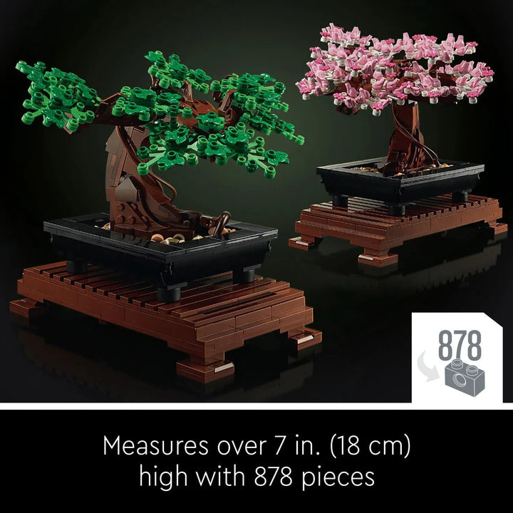 LEGO Botanical Orchid: Realistic flower design. Pink frogs as petals. Poseable leaves & roots. Display-worthy home decor. Adult LEGO set. 39cm high.