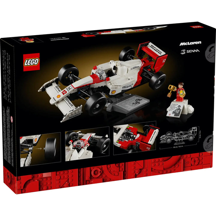 LEGO McLaren MP4/4 (10330): Iconic F1 car, 693 pieces. 1:18 scale, Senna minifigure. Working steering, suspension. Adult 18+ set. Perfect display piece.