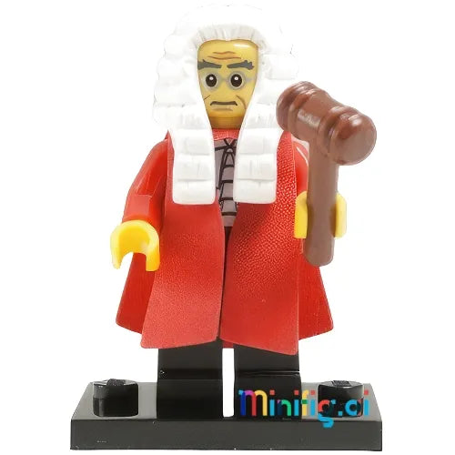 LEGO Judge Collectible Minifigure Series 9 From Set 71000 bricklink col09-10, Front View, B00AWJ6T3Q