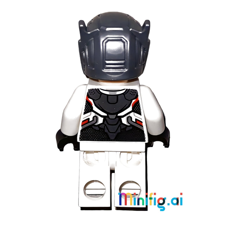 LEGO Marvel Super Heroes Ant-Man Minifigure with Quantum Size Microfigure from set 76124 bricklink sh0563, Rear View, B09R8Z1NR4