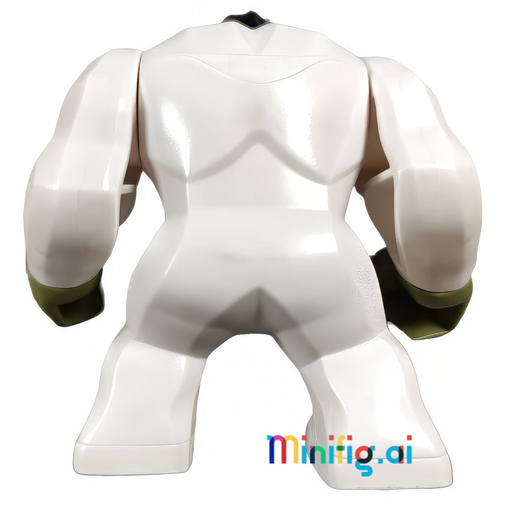 LEGO Marvel Super Heroes Hulk Minifigure in White Jumpsuit From Set 76144, bricklink sh0611, Rear View, B01L4GO162