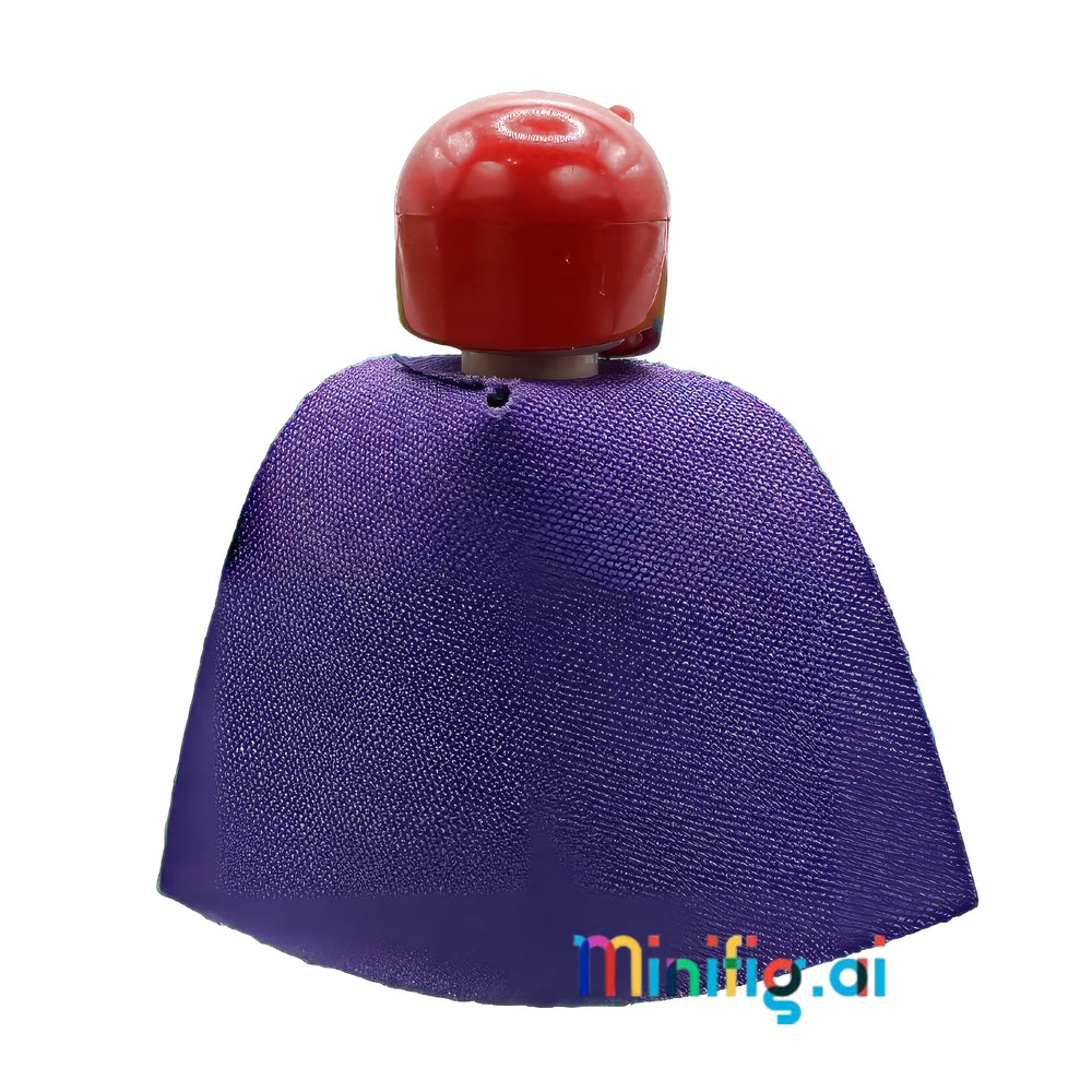 LEGO Marvel Super Heroes Magneto Minifigure with Purple Cape from set 6866 bricklink sh0031, Rear View, B01LVU4YAX