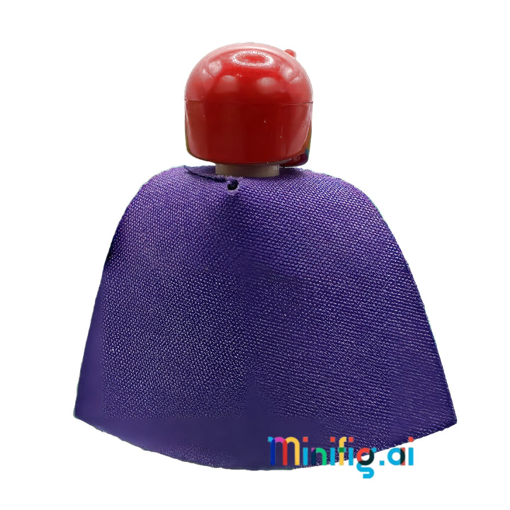 LEGO Marvel Super Heroes Magneto Minifigure with Purple Cape from set 6866 bricklink sh0031, Rear View, B01LVU4YAX