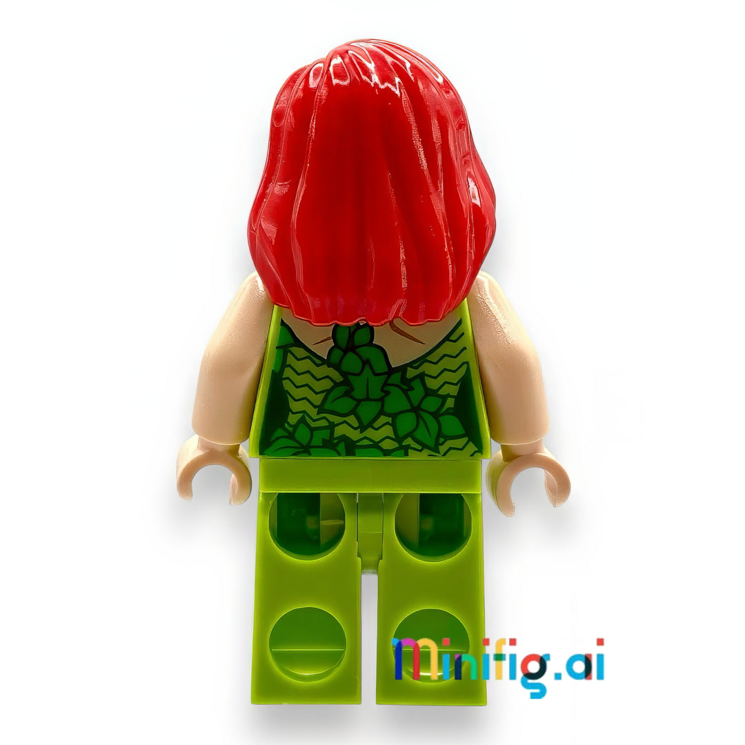 LEGO Marvel Super Heroes Poison Ivy Minifigure from sets 6860, 10937, 76035, bricklink sh0010, Rear View, B006JH7ZAQ